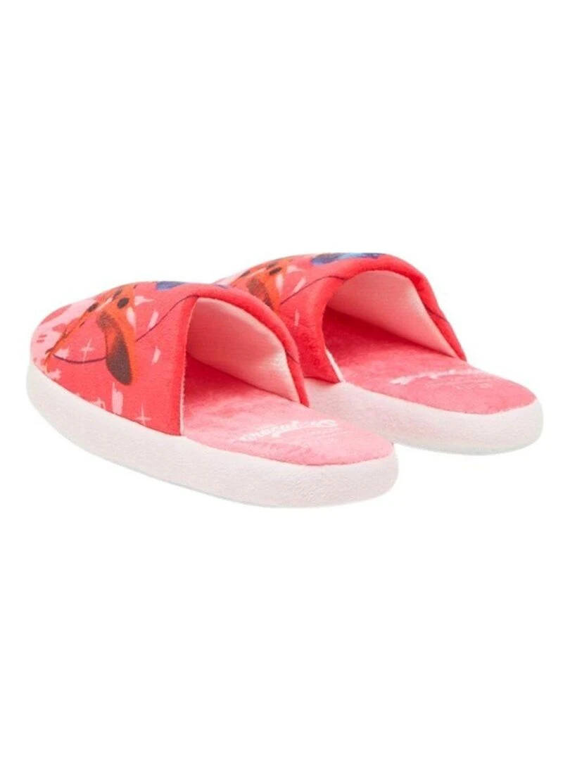 Miraculous   Chaussons fille imprimé Ladybug   Rose fushia