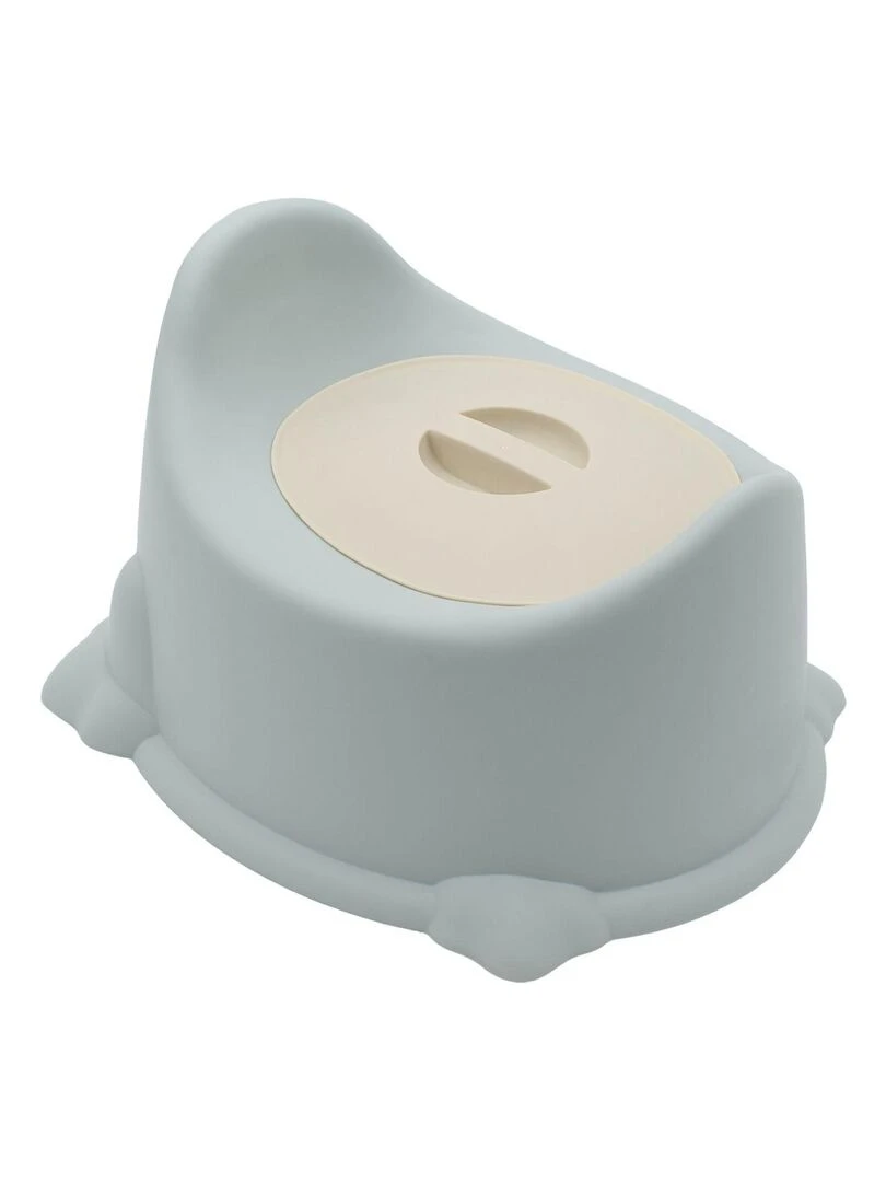 Lot de 2 pots de toilette pour bébé avec couvercle et poignée de transport Monsieur Bébé Bleu