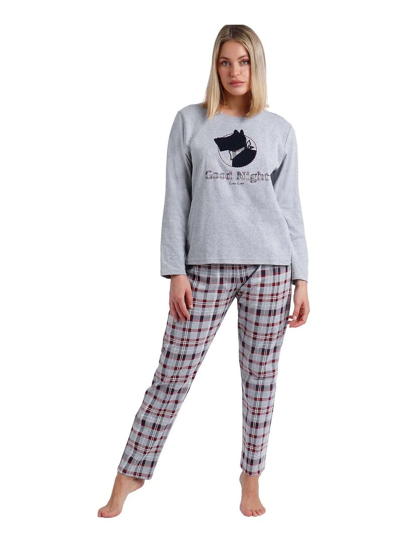 Pyjama pantalon et haut Loulou GoodNight Gris
