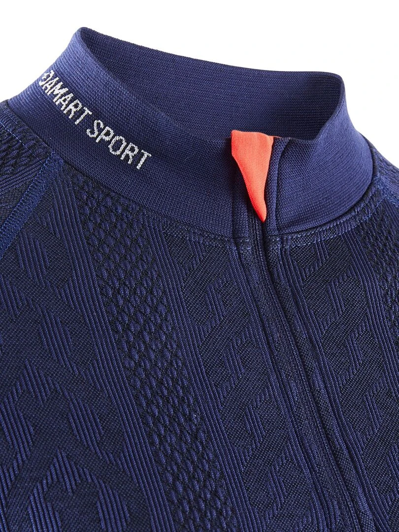 Tee shirt torsades col zippé Energy 3 Thermolactyl femme DamartSport Bleu Bleu