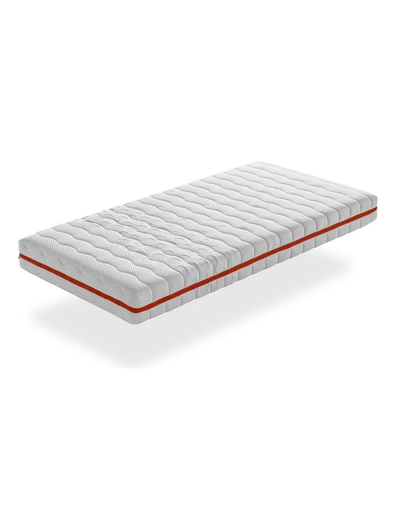 Matelas LIT ENFANTS Epaisseur 18 CM GEA VISCO Mousse à mémoire Dehoussable Blanc