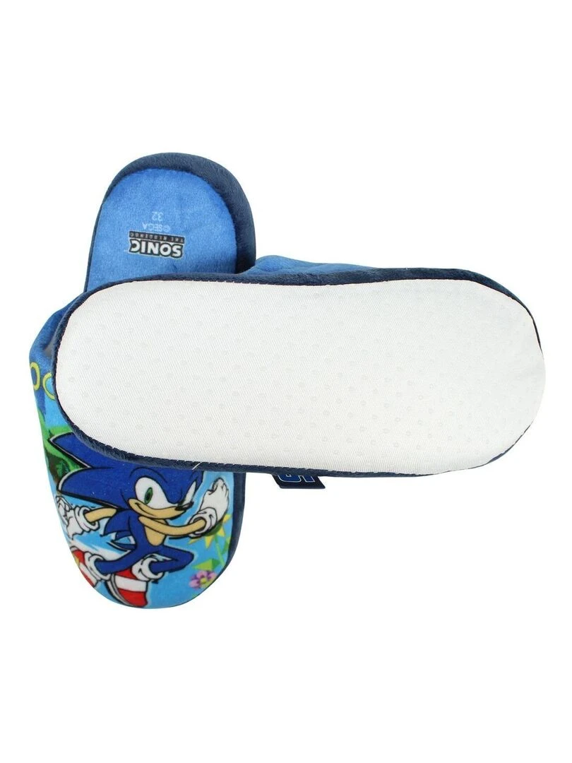 Sonic   Pantoufle garçon imprimé Sonic   Bleu