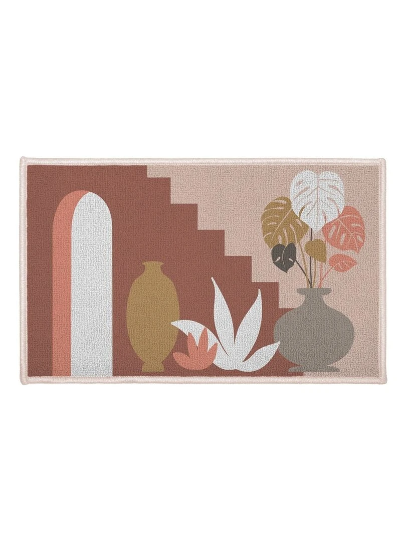 Tapis rectangle 50x80 cm Terralina Rouge