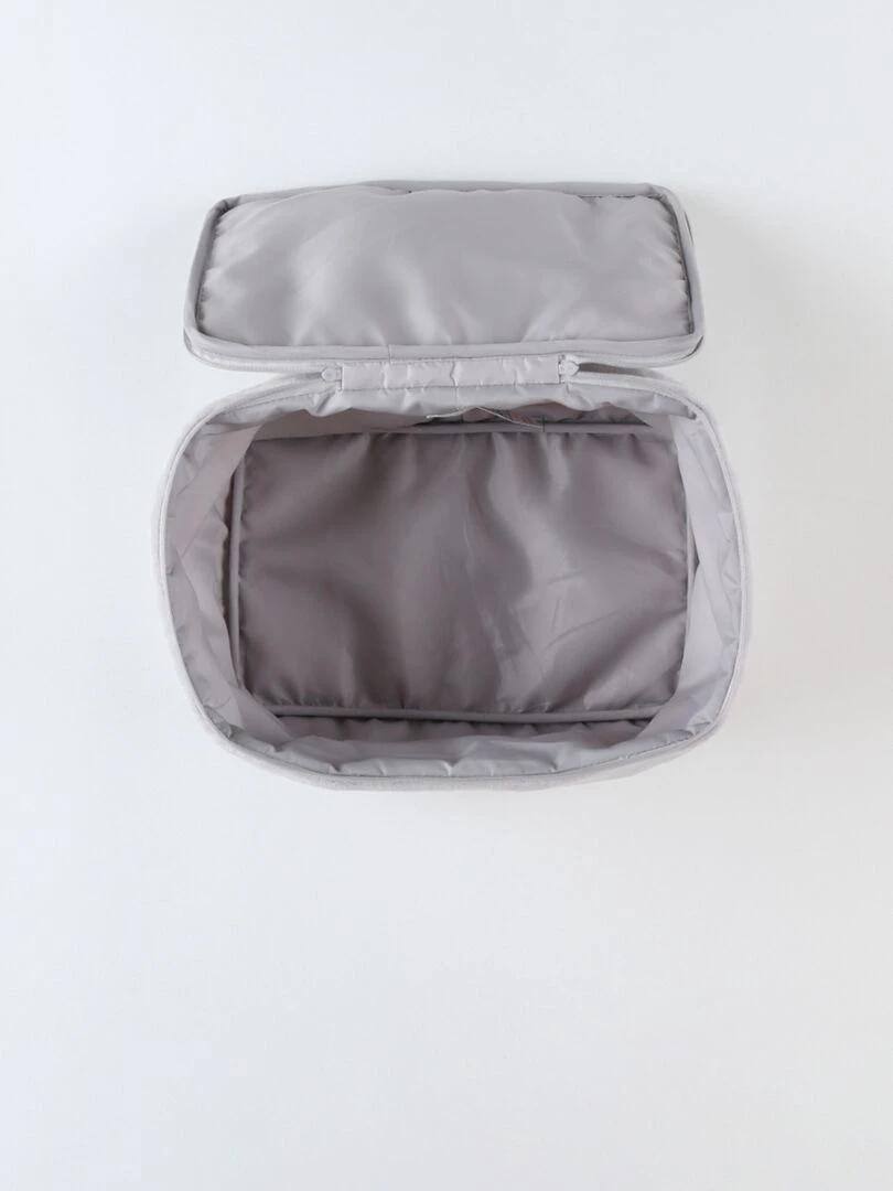 Trousse de toilette en Veloudoux    Gris