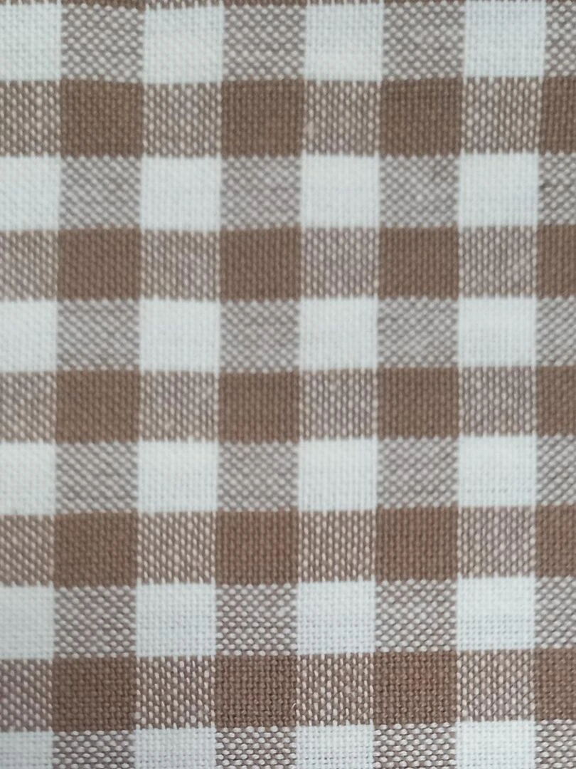 Torchon de cuisine à petits carreaux Beige sable