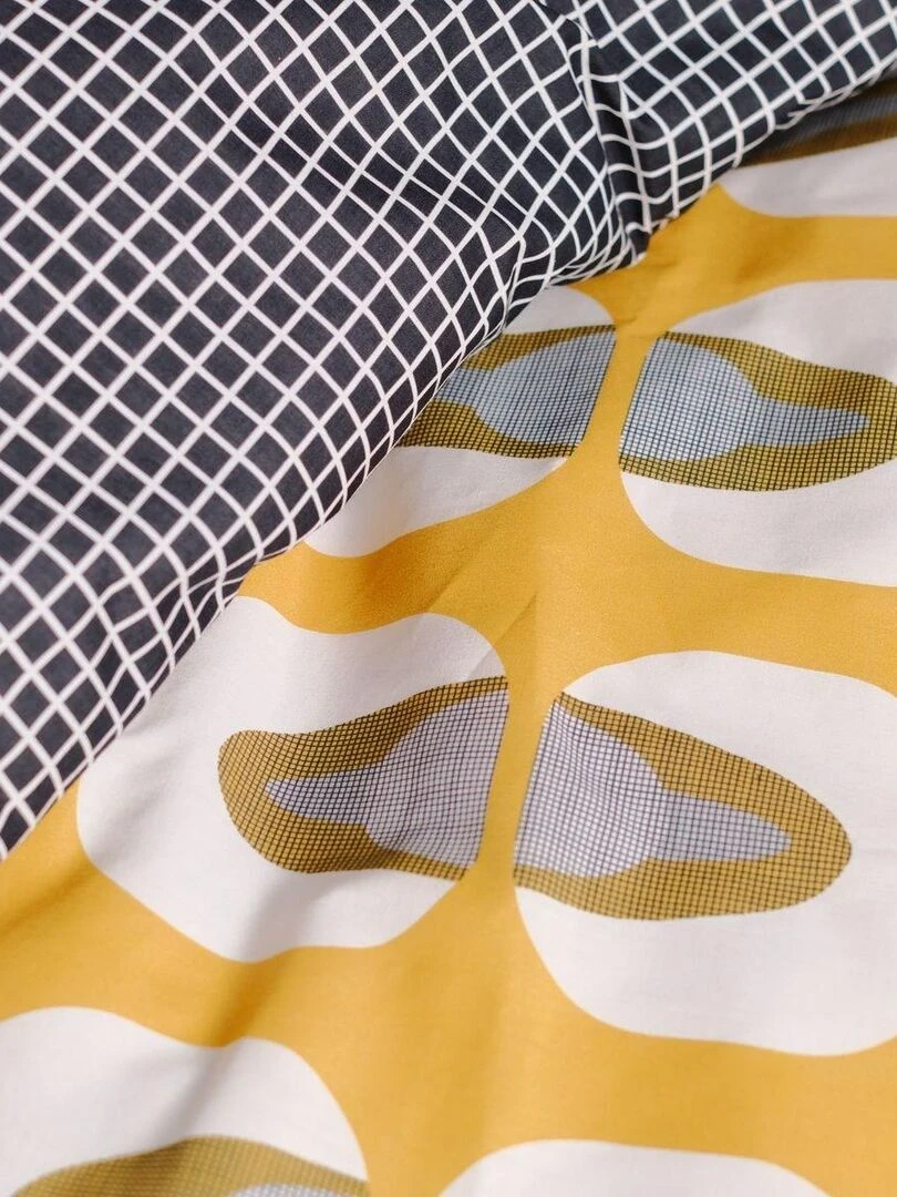 Parure de lit imprimé 'SUNSHINE CELESTE' 'TODAY'   Jaune