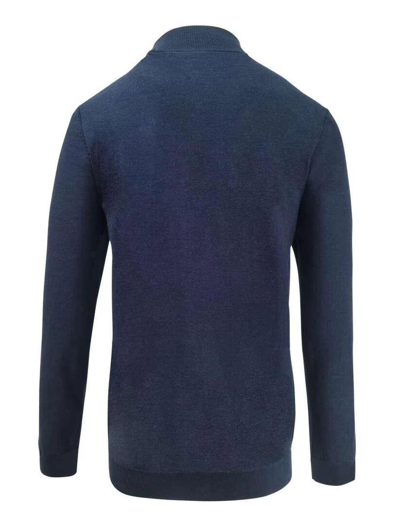KAPORAL Pull chiné col camionneur droit Bleu marine