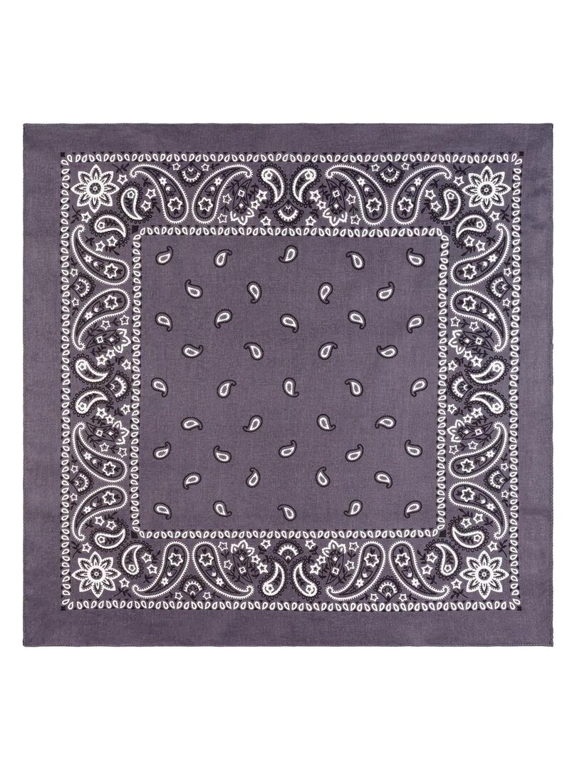 Bandana Coton U.S Premium   Bleu ardoise