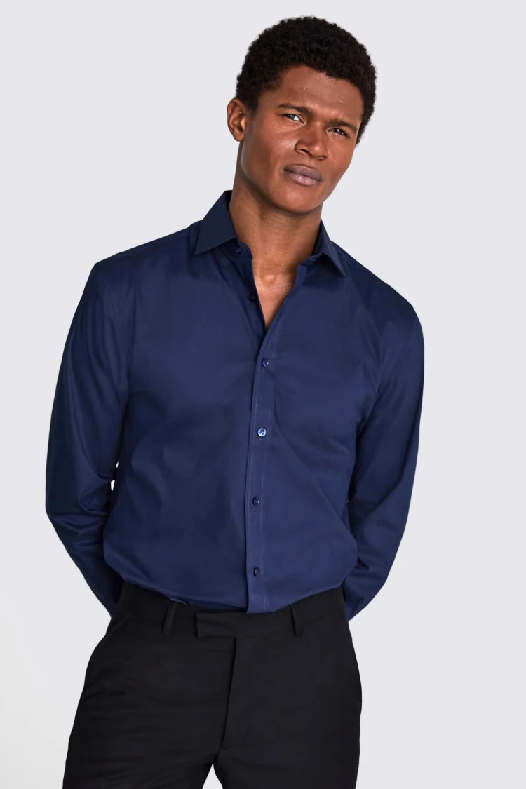 Slim Fit Pink Royal Oxford Non-Iron Shirt   Buy Online at Moss