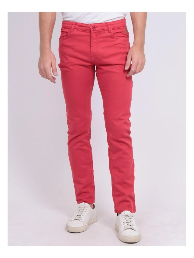 Pantalon 5 poches CANDELO Rouge