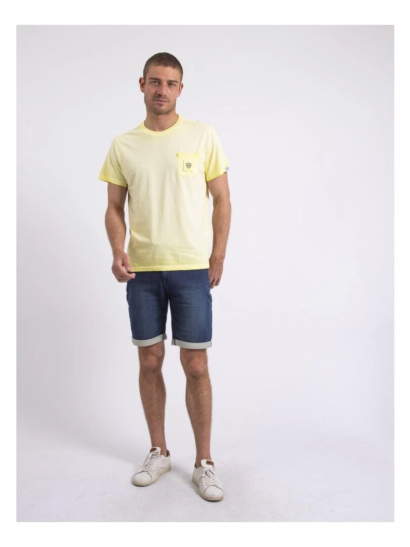 T shirt col rond NIRAVELO   Jaune