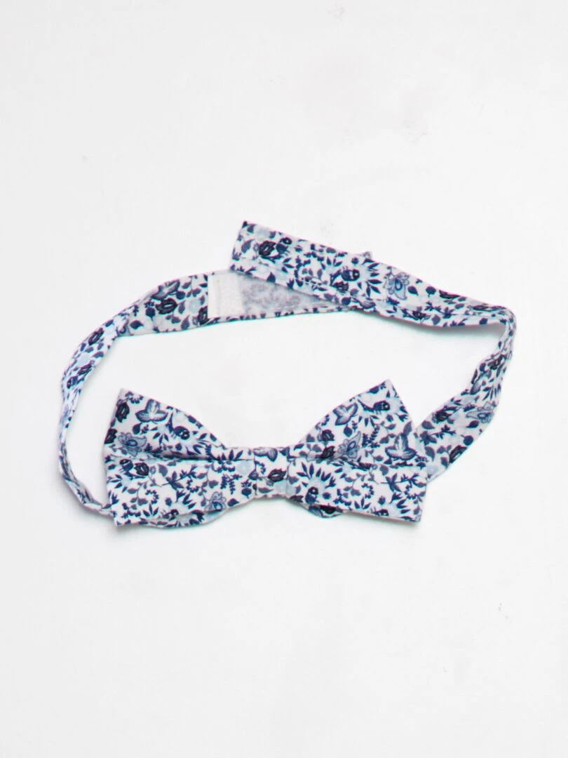 Chemise manches courtes + nœud papillon   Blanc