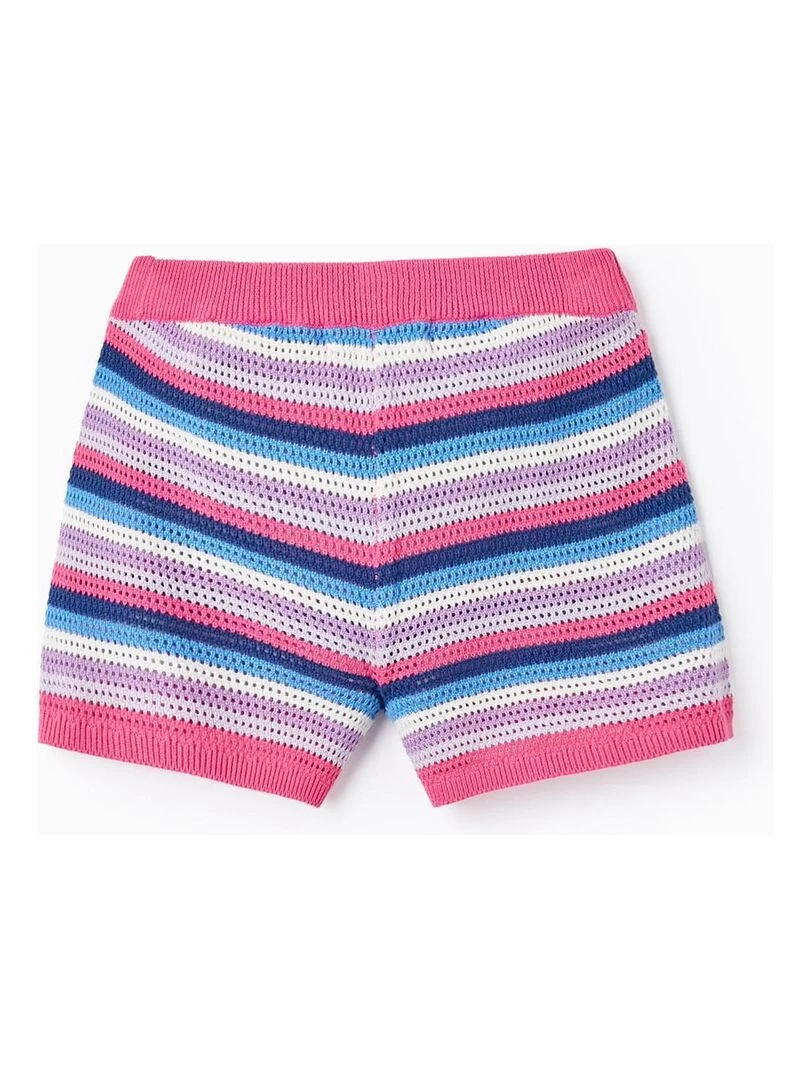 Shorts en Maille à Rayures pour Fille EXPLORING AUSTRALIA Rose