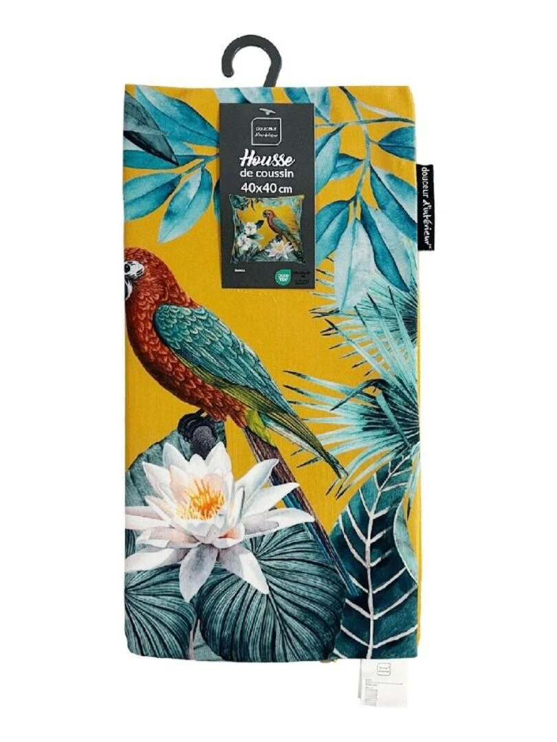 Housse de coussin 40x40 cm velours Samoa   Vert