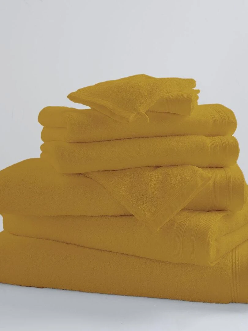 Drap De Bain Uni et Coloré Jaune foncé