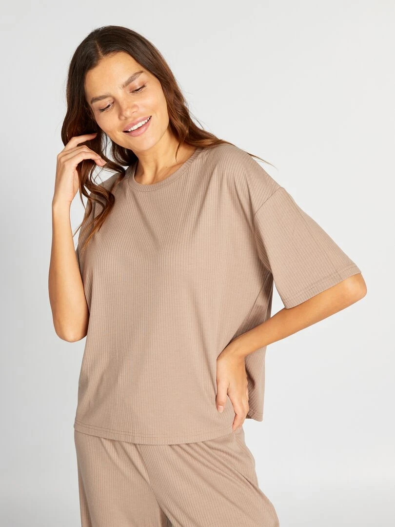 Haut de pyjama   Gris