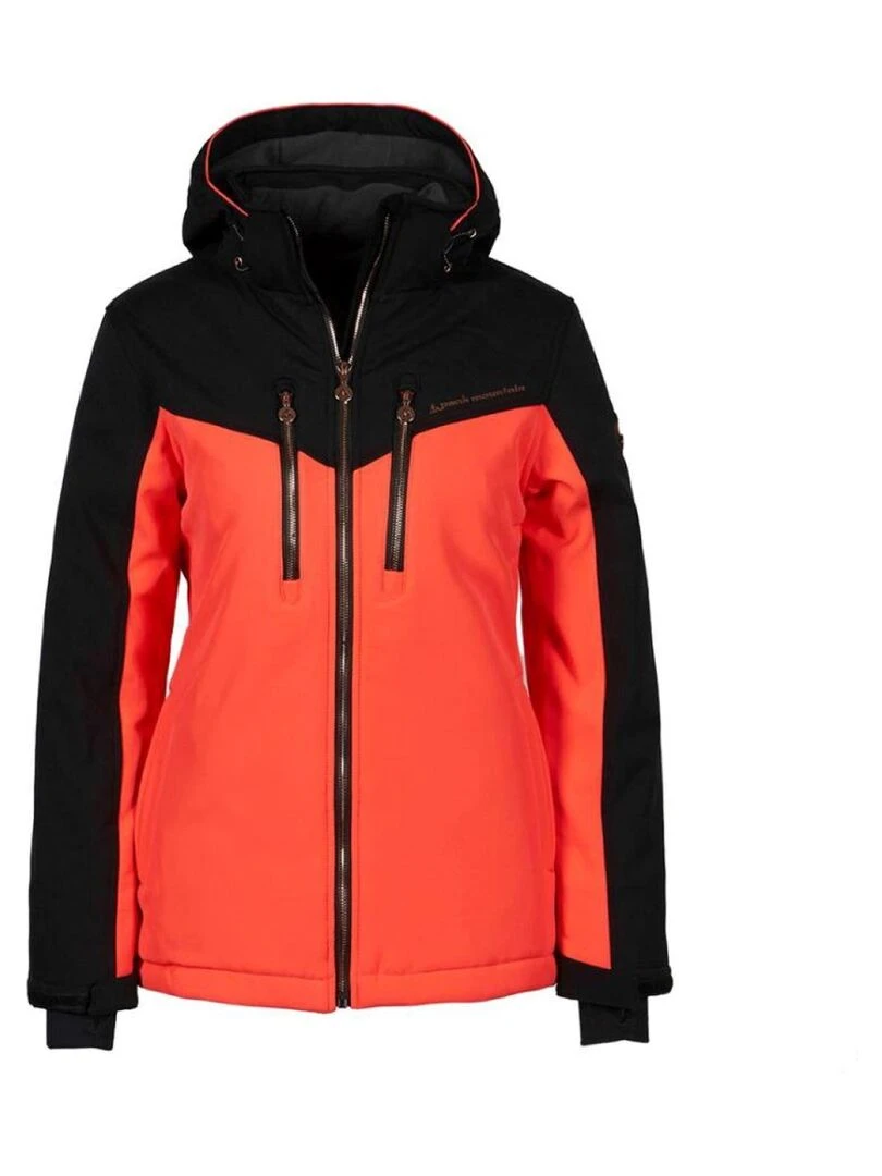Blouson de ski femme AFLIGHT Noir Orange