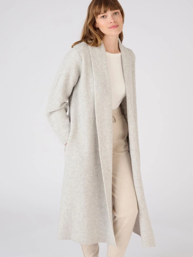 Gilet long Thermolactyl Happy D. by Damart Gris chiné