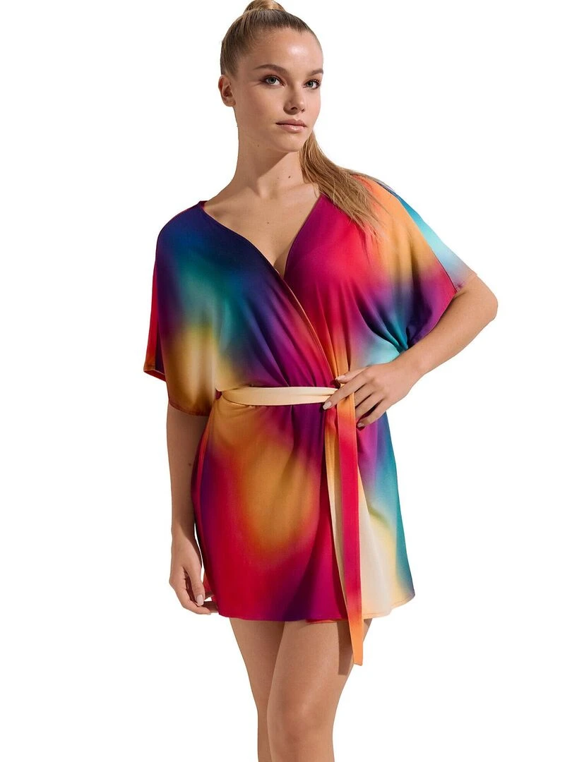 Caftan de plage Olympia Multicolore