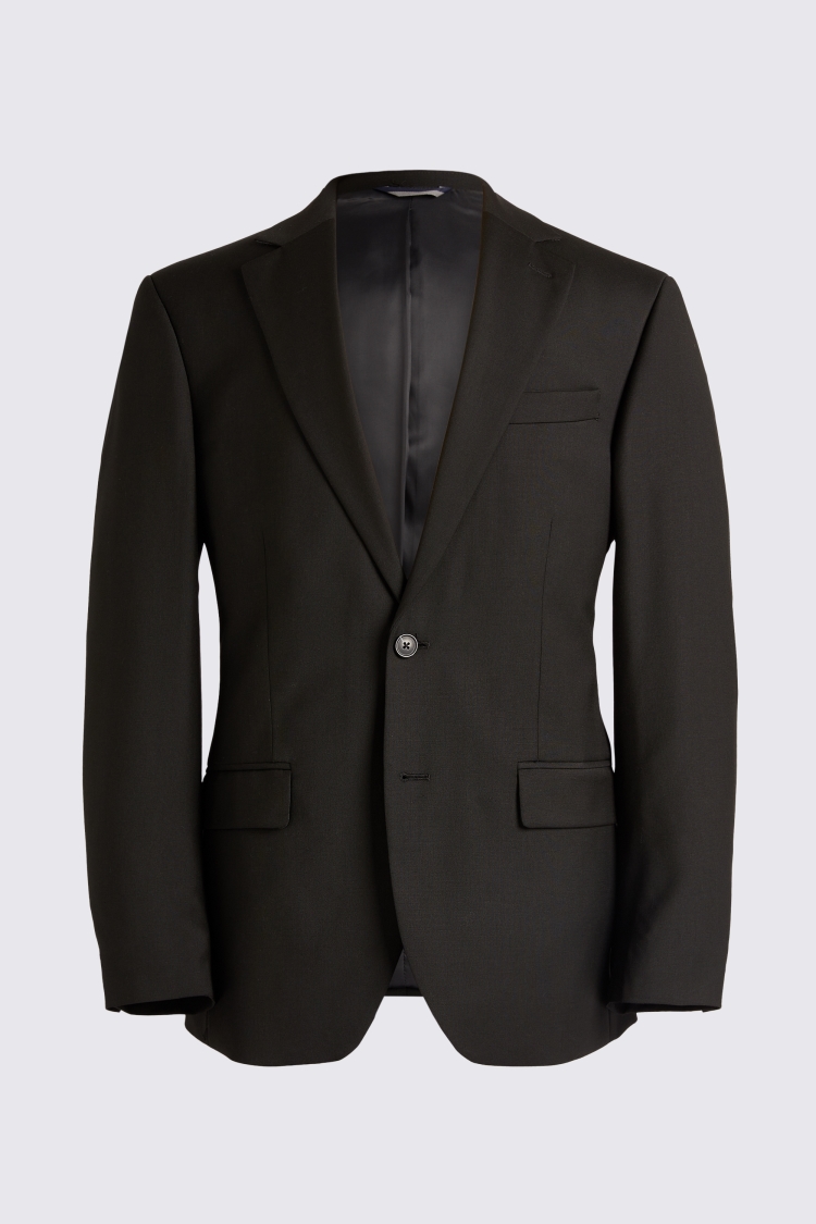 Regular Fit Black Stretch Jacket   Buy Online at Moss