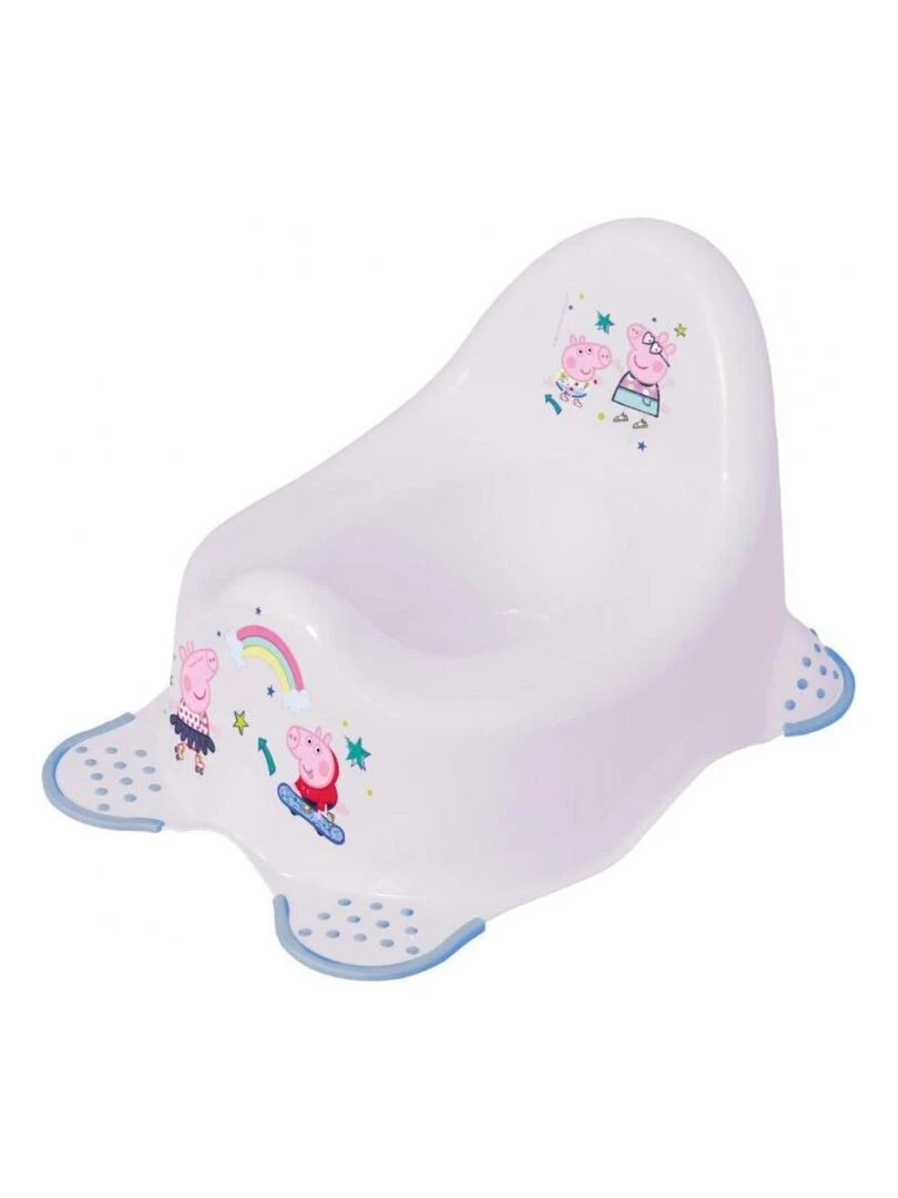 POT BÉBÉ À PIEDS ANTIDÉRAPANT DISNEY "PEPPA PIG" Blanc