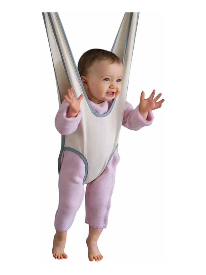 SIEGE SAUTEUR PETITE PLANETE® BLEU VICHY   Bleu canard