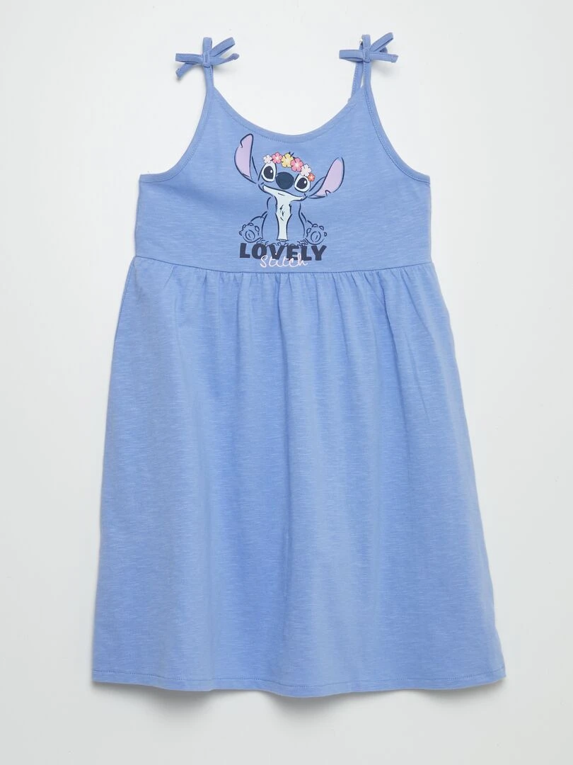 Robe en jersey à bretelles 'Disney' 'Stitch' Bleu