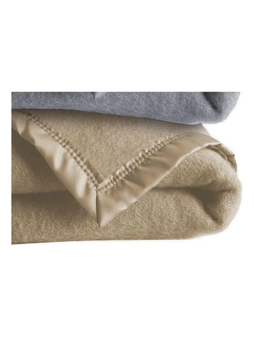 Couverture de papi Polyester/Viscose Beige