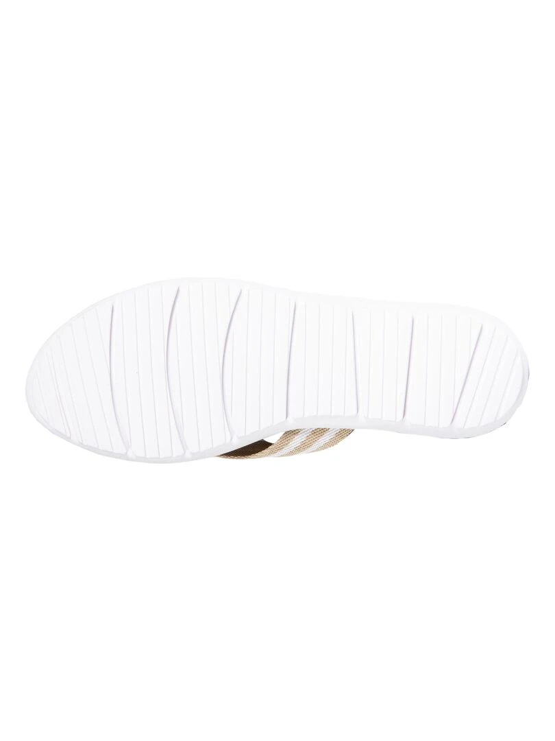 Tongs sport Femme confort tige rayure Beige   Beige