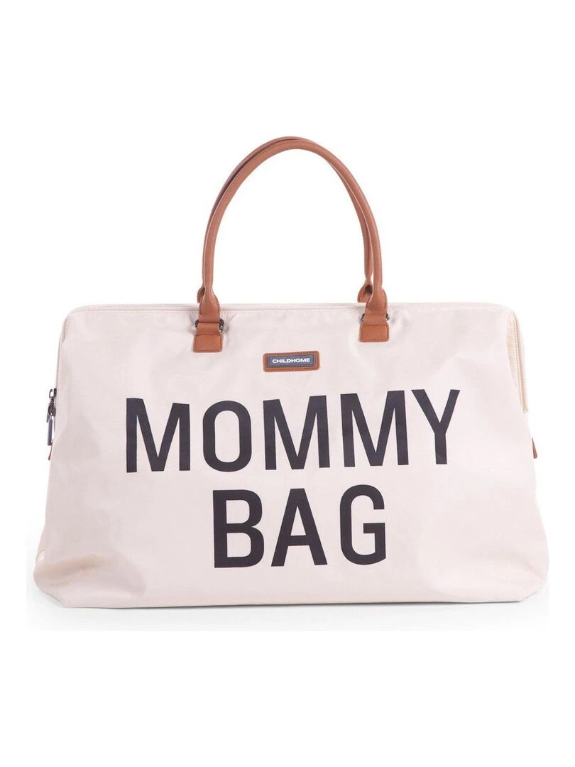 Sac à langer à anses Mommy bag blanc cassé Ecru