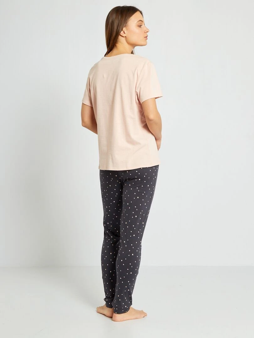 Tee shirt en maille jersey Rose