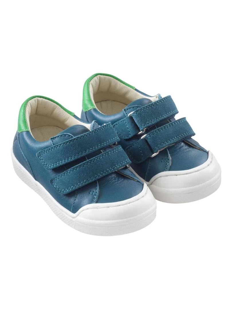 Baskets cuir Happy Bleu Bleu