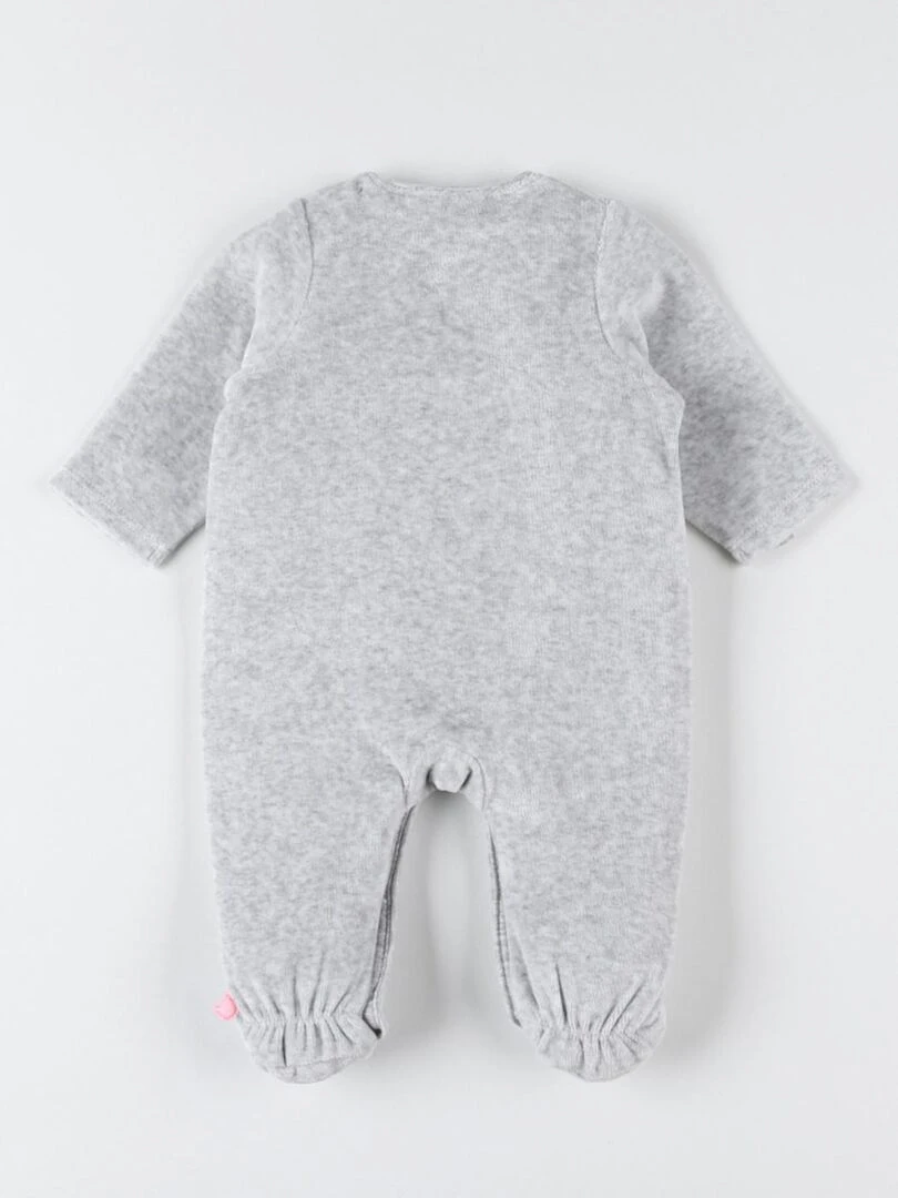 Pyjama dors bien en velours chiné Noukie's Gris