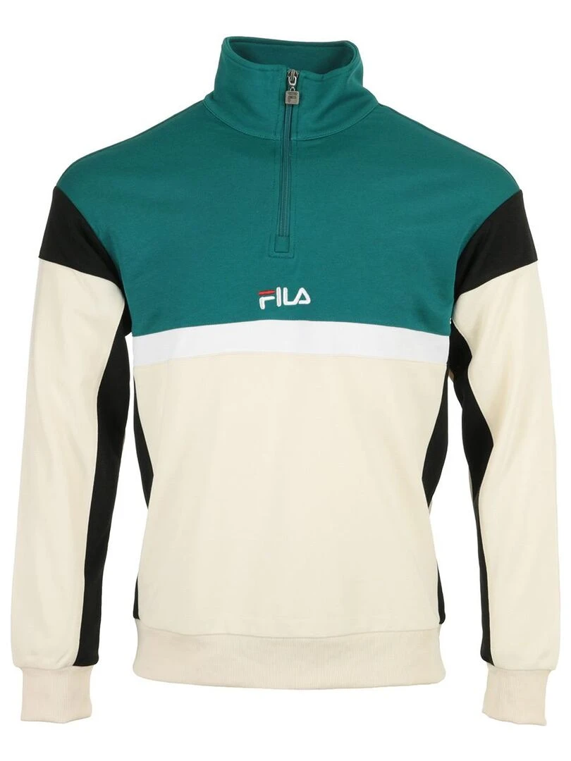 Sweat Fila Herron Half Zip Top Vert olive