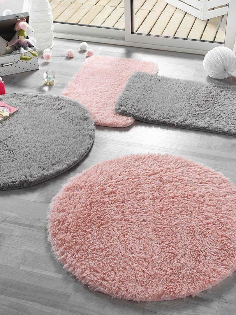 Tapis rectangulaire Queeny gris   Gris