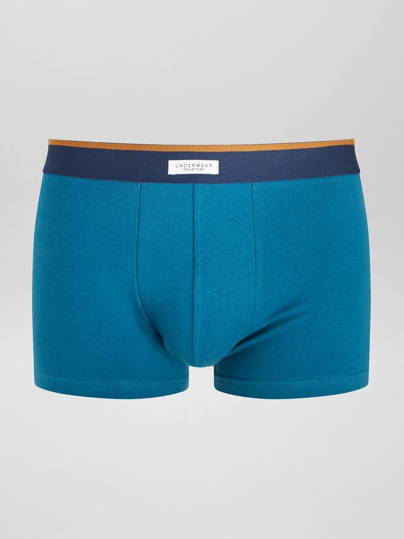 Lot 3 boxers stretch   Bleu canard