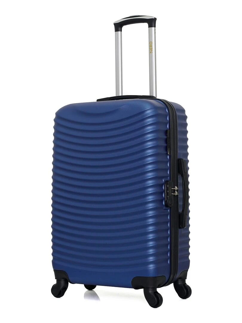 HERO VALISE WEEKEND ABS ETNA 65 CM 4 ROUES Bleu marine