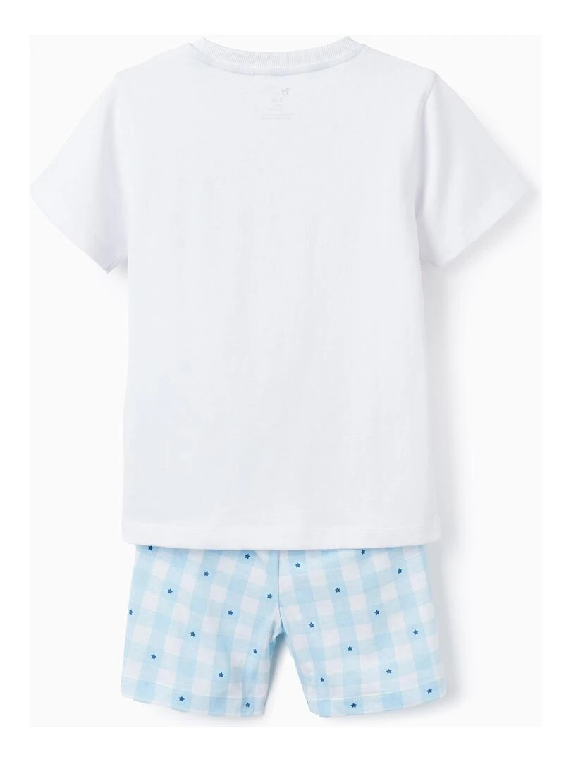 Pyjama en coton pour garçon 'Étoiles' manches courtes ESSENTIALS LINE Blanc