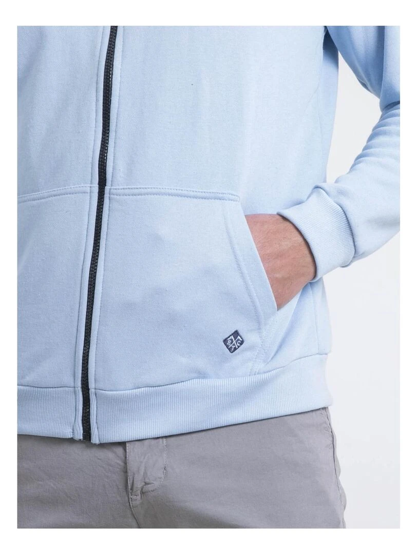 Sweat zippé capuche WAMSAP   Violet