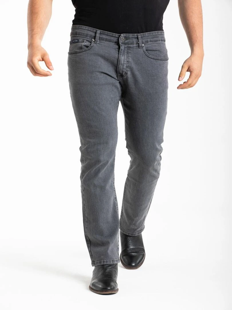 Jeans de travail coupe droite confort denim stretch gris WORK11 'Rica Lewis' Gris