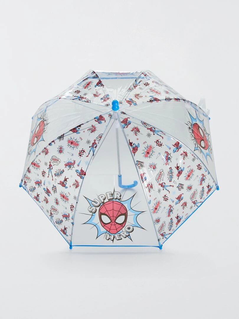 Parapluie transparent 'Spider Man' Rouge/Bleu