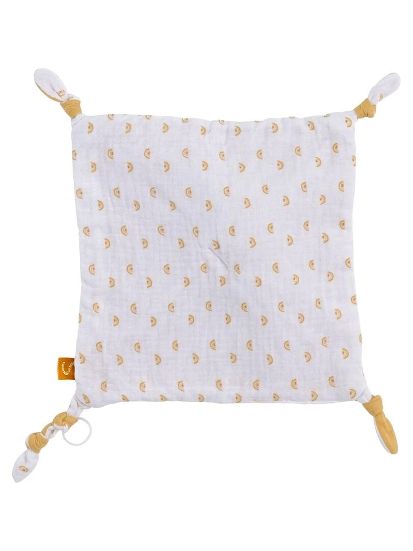 Doudou mouchoir soleil en coton blanc SAUTHON Blanc