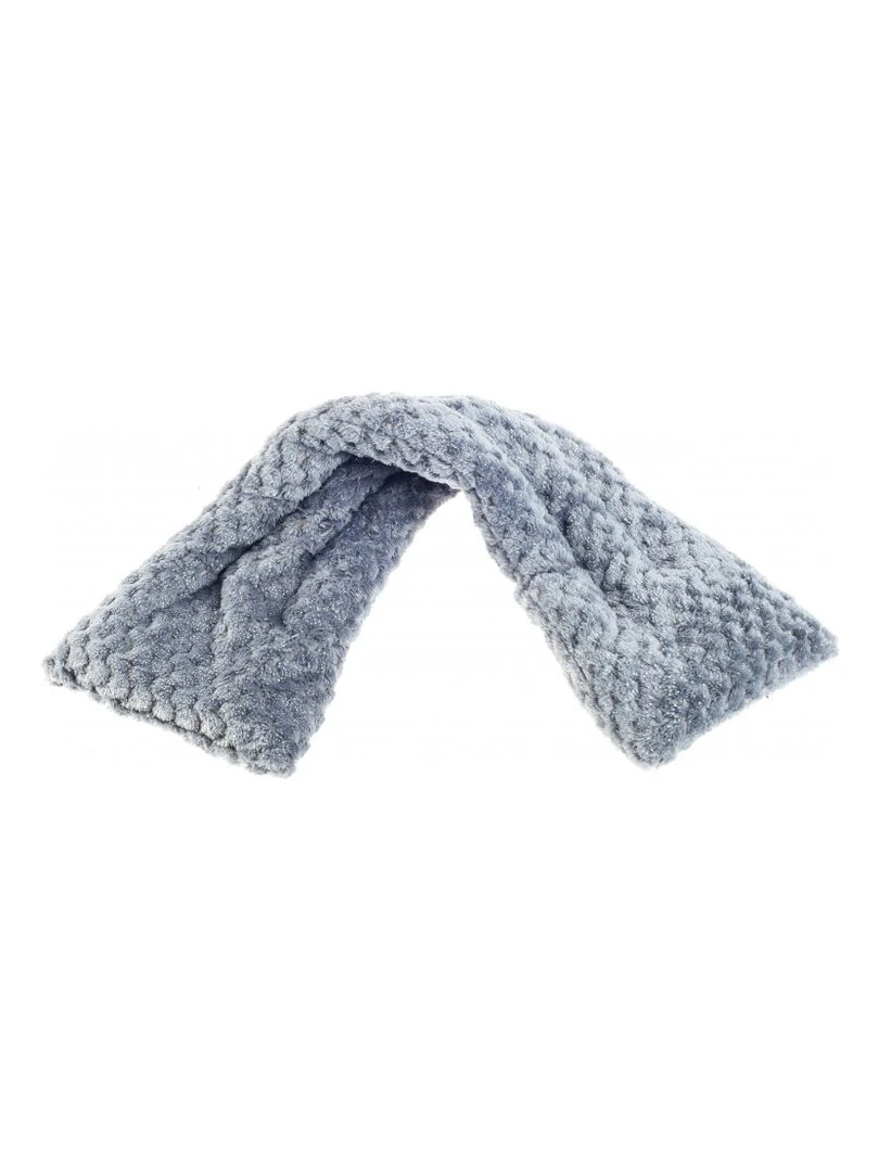 Bouillotte tour de cou Gris pailleté Made in France Argenté