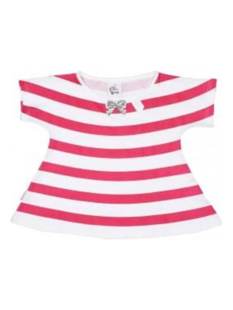 T shirt manches courtes fille FAGOLE MISS GIRLY Rose