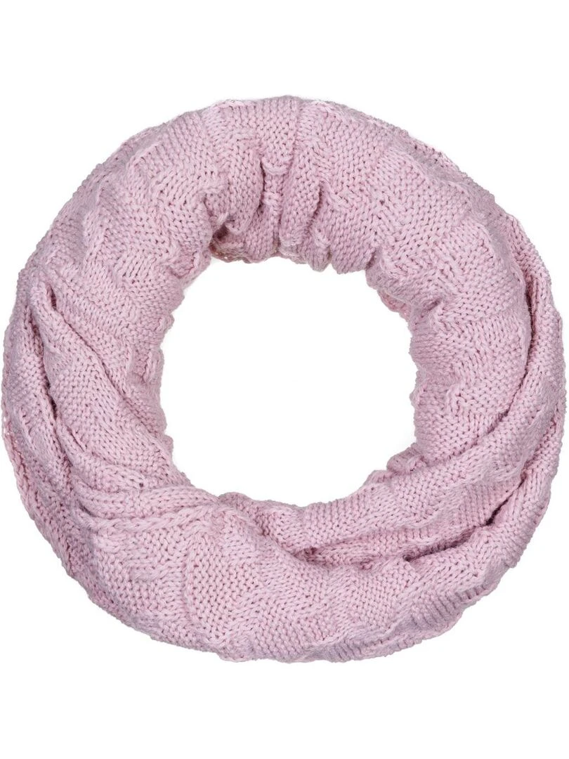 Ensemble Snood Bonnet Wiska   Made in UE   Rose