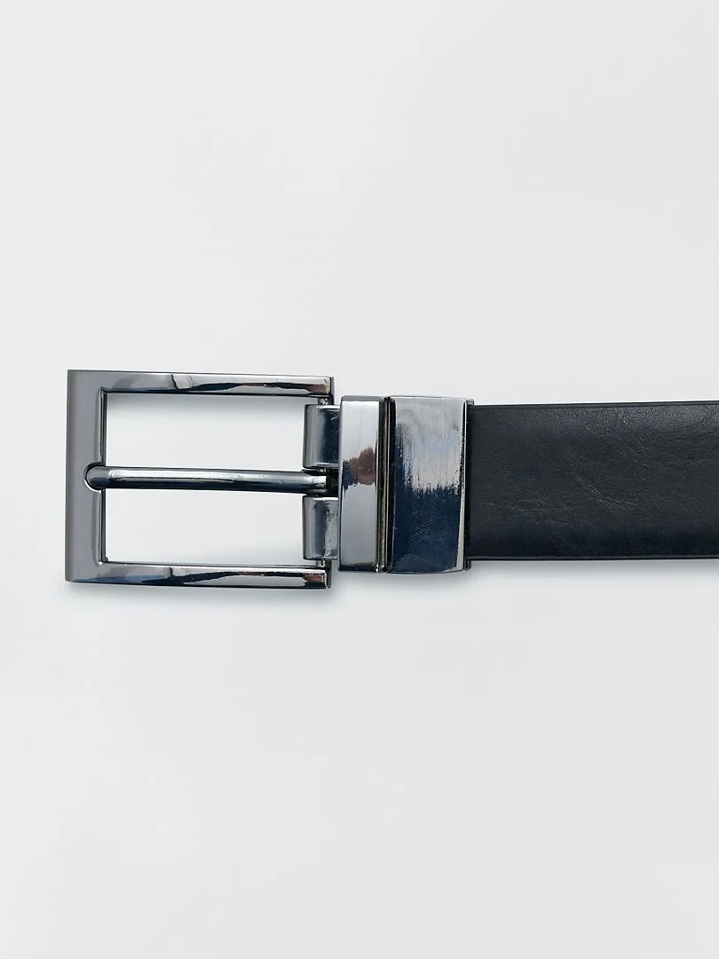 Ceinture en simili réversible   noir