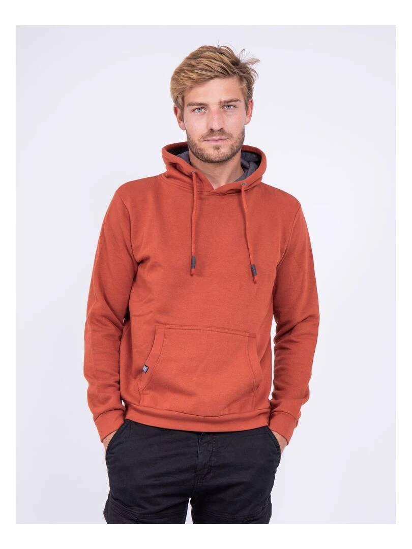 Sweat capuche WIDEM Rouge brique