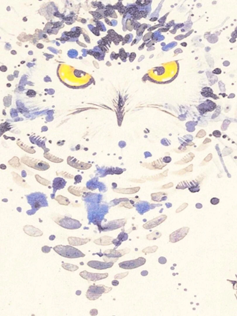 Robe Sweat Fille  Coton Beige Noir Imprimé Chouette  THE OWL   'LA FAUTE A VOLTAIRE'   Noir Beige Bleu