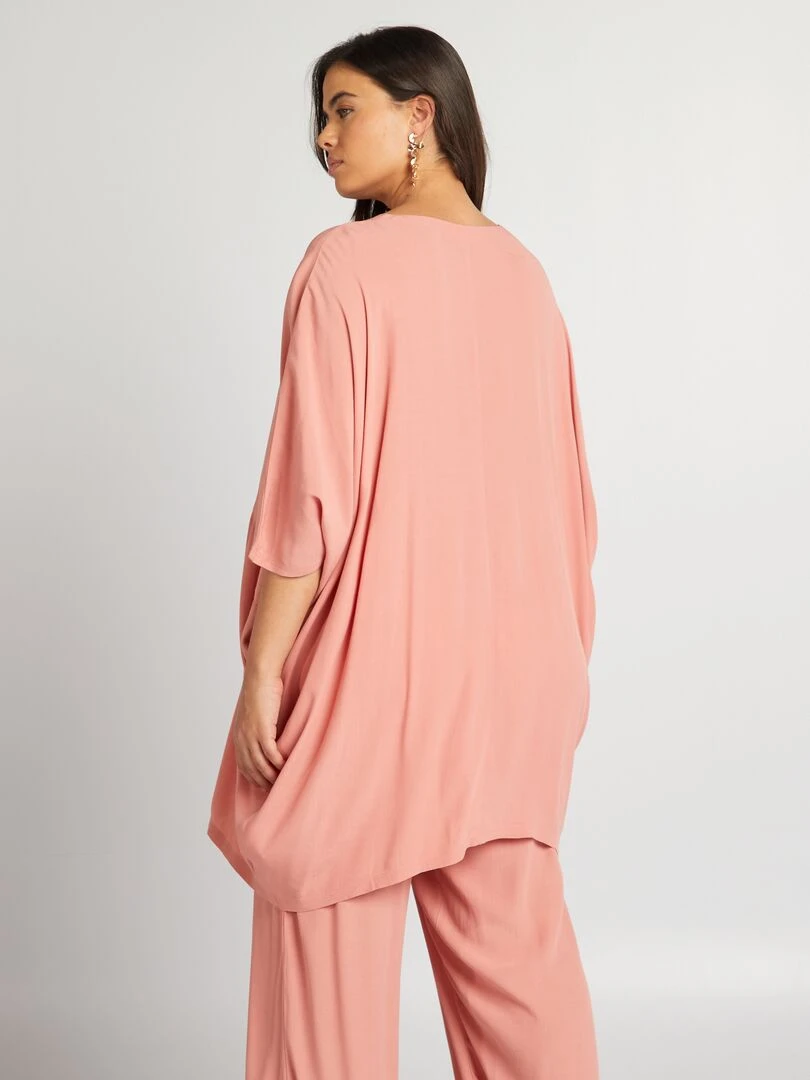 Blouse en matière crêpée   Rose