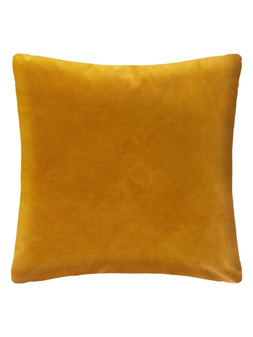 Coussin velours or Tropic 40x40 cm ocre Jaune